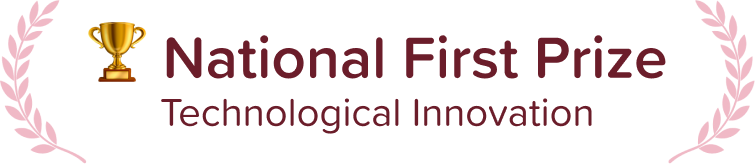 1st place nationally in technological innovation (out of 2,200+ entries)