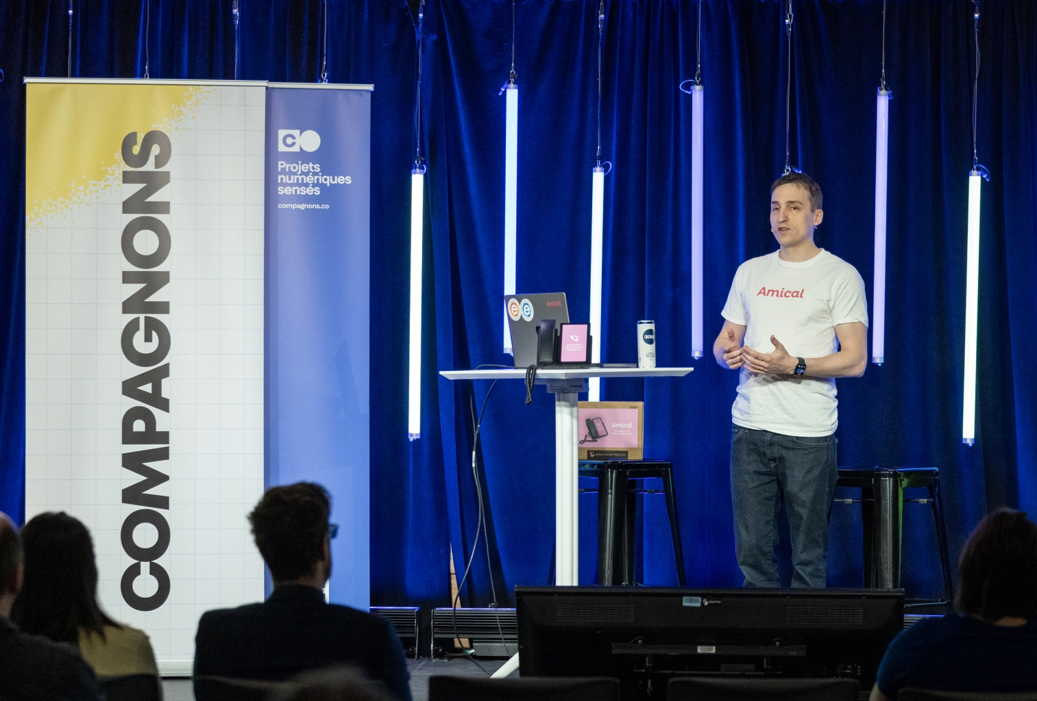 Amical talk at Quebec City's Rendez-vous numérique