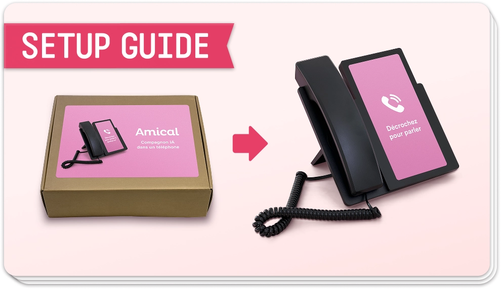 Preview of the Amical phone setup guide (PDF)