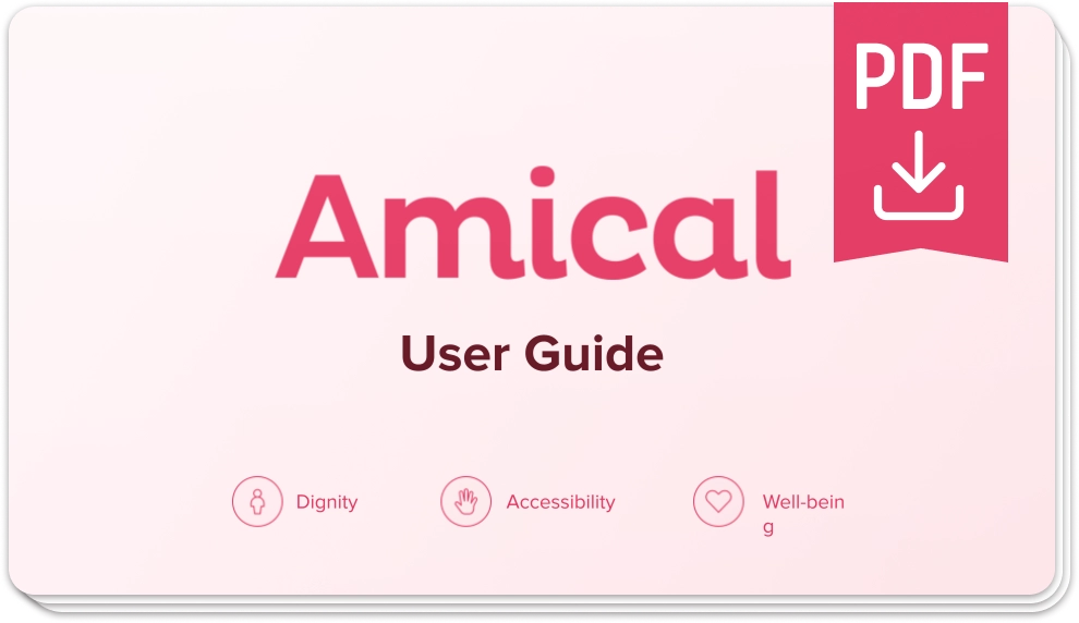 Preview of the Amical User Guide (PDF, English)