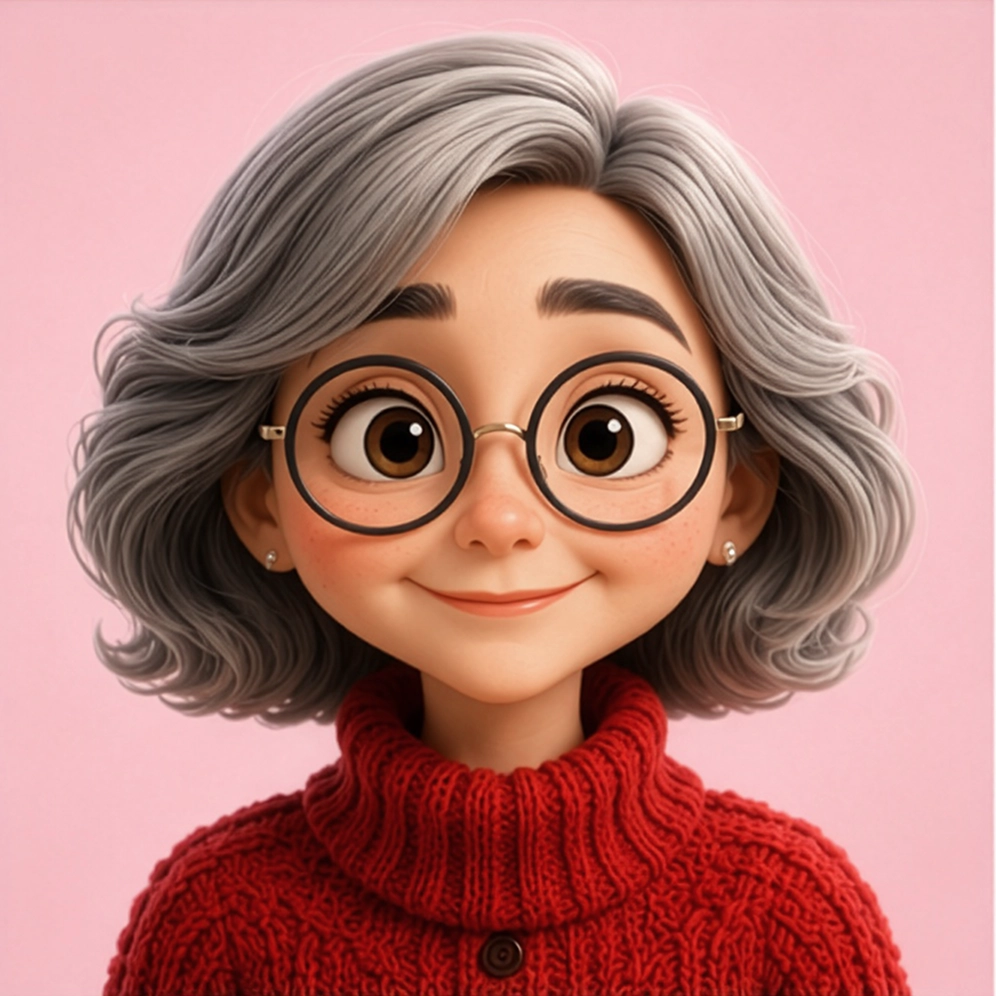 Illustration of Pauline, an example AI companion character